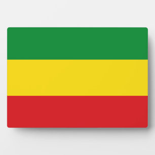 Rastafari-vlag Rasta Ethiopisch Fotoplaat