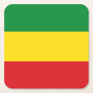 Rastafari-vlag Rasta Ethiopisch Kartonnen Onderzetters