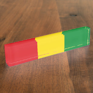 Rastafari-vlag Rasta Ethiopisch Naambordje