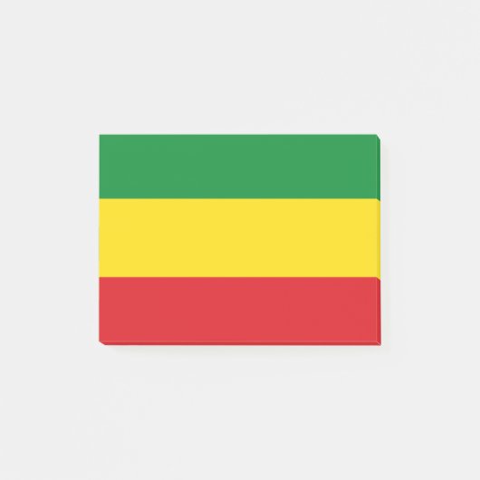 Rastafari-vlag Rasta Ethiopisch Post-it® Notes (Voorkant)