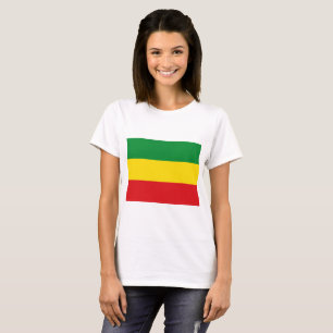 Rastafari-vlag Rasta Ethiopisch T-shirt