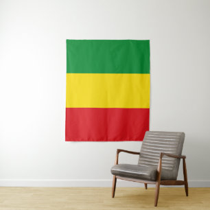 Rastafari-vlag Rasta Ethiopisch Wandkleed