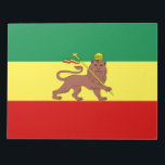 Rastafari-vlag (Rastafari) (Rasta) Notitieblok<br><div class="desc">Dit ontwerp bevat de vlag van de Rastafari-beweging, een religie die zich in de jaren dertig in Jamaica ontwikkelde. Er is geen centrale autoriteit die de beweging controleert en onder de beoefenaars, die bekend staan als Rastafari, Rastafariërs of gewoon Rasta's, bestaat een grote diversiteit. Rasta-overtuigingen zijn gebaseerd op een specifieke...</div>