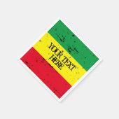 Rastafari vlag reggae Verjaardagsfeest Napkins Servet (Hoek)