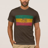 Rastafari vlag Van Gogh style T-shirt (Voorkant)