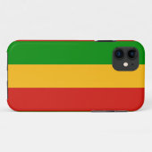 RASTAFARI-VLAGKLEUREN + jouw ideeën Case-Mate iPhone Case (Achterkant (horizontaal))