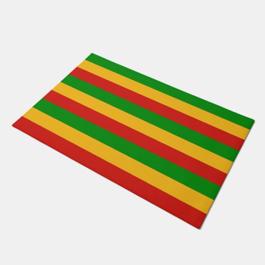 RASTAFARI-VLAGKLEUREN + jouw ideeën Deurmat (Schuin)