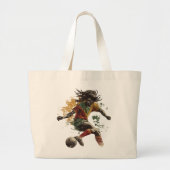 Rastafari voetballer grote tote bag (Voorkant)