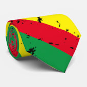 Rastafariaanse vlag reggae gestreepte stropdas (Opgerold)