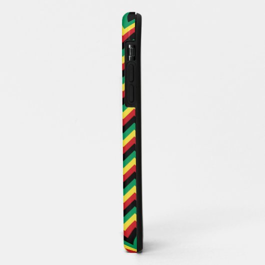 Rastafarian Chevron Case-Mate iPhone Case (Achterkant/links)