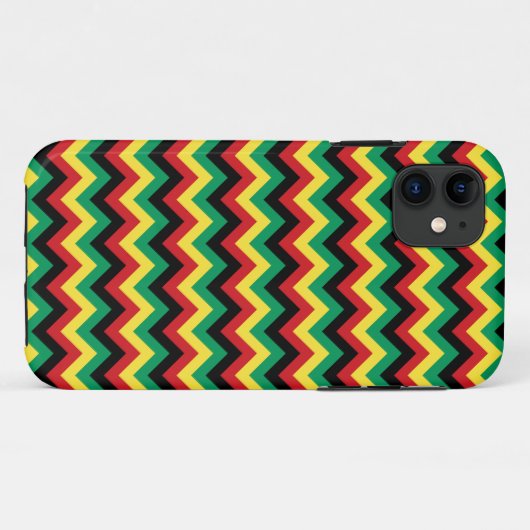 Rastafarian Chevron Case-Mate iPhone Case (Achterkant (horizontaal))