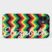 Rastafarian Chevron Case-Mate iPhone Case (Achterkant (horizontaal))