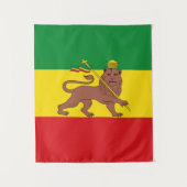 Rastafarian Ethiopia Flag Wandkleed (Voorkant)