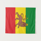 Rastafarian Ethiopia Flag Wandkleed (Voorkant (horizontaal))