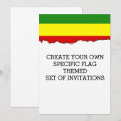 Rastafarian Flag Kaart (Voorkant / Achterkant)