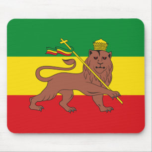 Rastafarian Flag of Ethiopia Lion of Judah Postcar Muismat