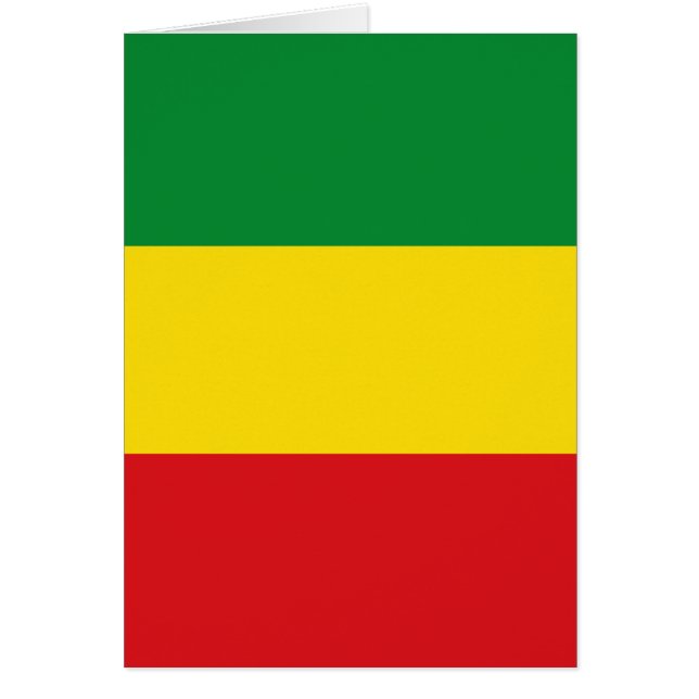 Rastafarian Flag Rasta Ethiopian (Voorkant)
