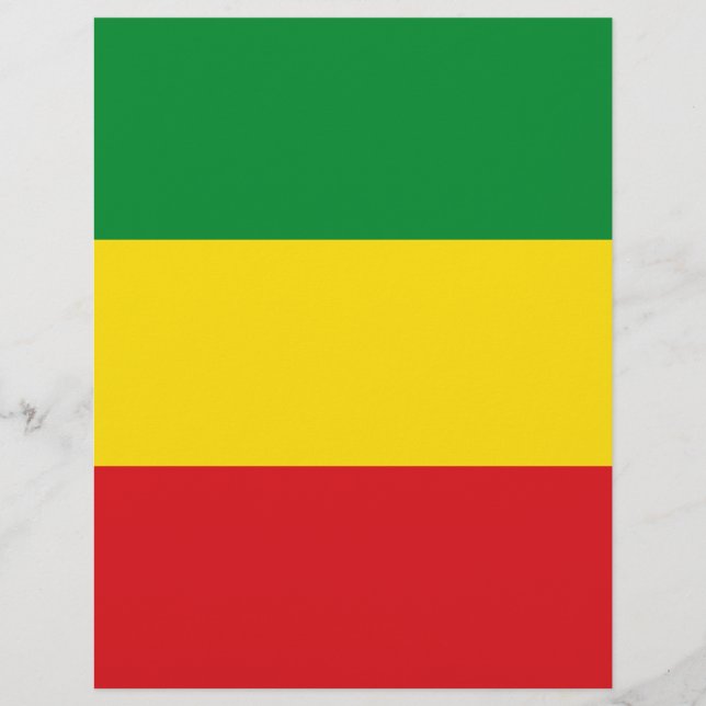 Rastafarian Flag Rasta Ethiopian (Voorkant)