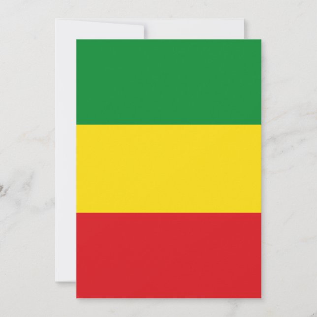 Rastafarian Flag Rasta Ethiopian (Voorkant)
