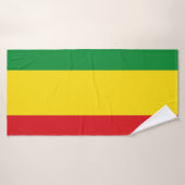 Rastafarian Flag Rasta Ethiopian Badhanddoek (Badhanddoek)