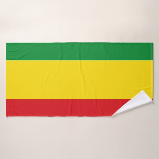 Rastafarian Flag Rasta Ethiopian Badhanddoek (Badhanddoek)