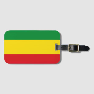 Rastafarian Flag Rasta Ethiopian Bagagelabel