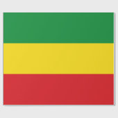 Rastafarian Flag Rasta Ethiopian Cadeaupapier (Vlak)