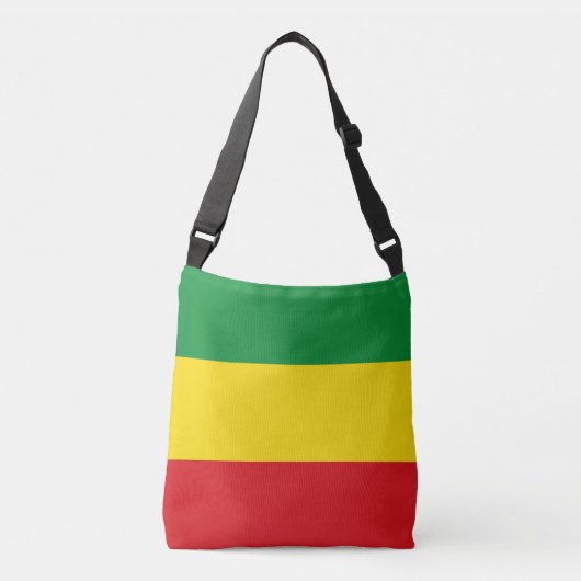 Rastafarian Flag Rasta Ethiopian Crossbody Tas (Voorkant)