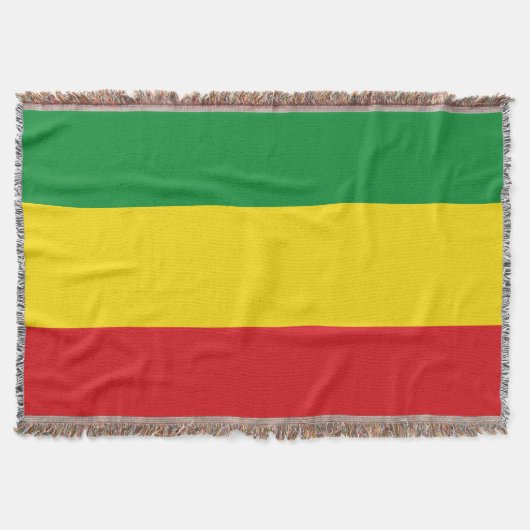 Rastafarian Flag Rasta Ethiopian Deken (Voorkant)