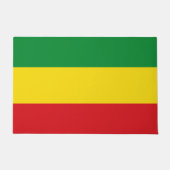 Rastafarian Flag Rasta Ethiopian Deurmat (Voorkant)