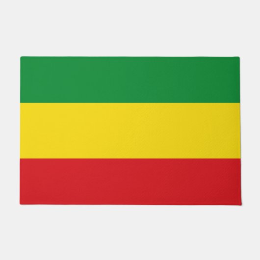 Rastafarian Flag Rasta Ethiopian Deurmat (Voorkant)