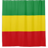 Rastafarian Flag Rasta Ethiopian Douchegordijn (Voorkant)