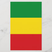 Rastafarian Flag Rasta Ethiopian Flyer (Voorkant)