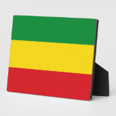 Rastafarian Flag Rasta Ethiopian Fotoplaat (Zijkant)