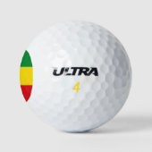 Rastafarian Flag Rasta Ethiopian Golfballen (Logo)