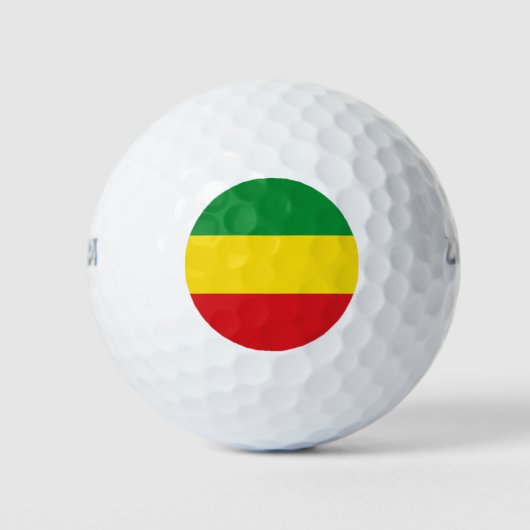 Rastafarian Flag Rasta Ethiopian Golfballen (Voorkant)