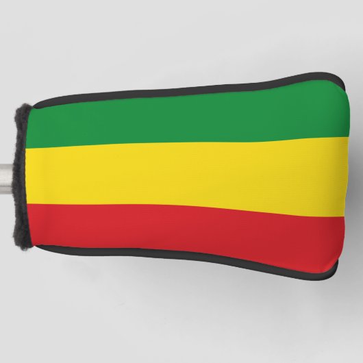 Rastafarian Flag Rasta Ethiopian Golfheadcover (Voorkant)