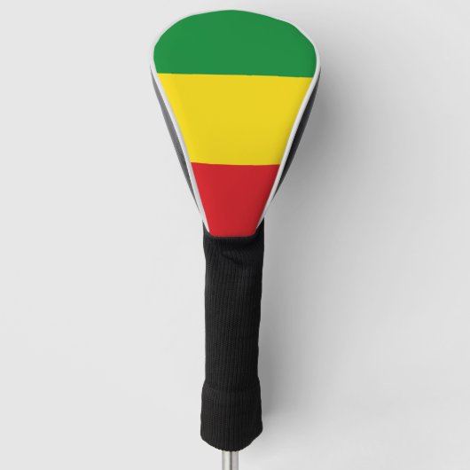 Rastafarian Flag Rasta Ethiopian Golfheadcover (Voorkant)