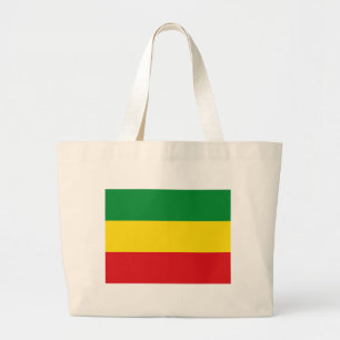 Rastafarian Flag Rasta Ethiopian Grote Tote Bag