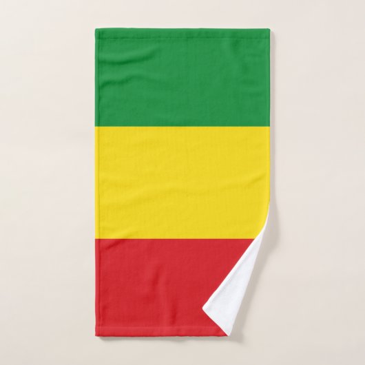 Rastafarian Flag Rasta Ethiopian Handdoek (Handdoek)