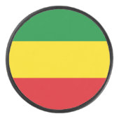 Rastafarian Flag Rasta Ethiopian Hockey Puck (Voorkant)