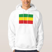 Rastafarian Flag Rasta Ethiopian Hoodie (Voorkant)