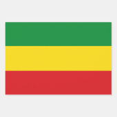 Rastafarian Flag Rasta Ethiopian Inpakpapier Vel (Voorkant 2)