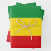 Rastafarian Flag Rasta Ethiopian Inpakpapier Vel (In situ)