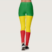 Rastafarian Flag Rasta Ethiopian Leggings (Achterkant)
