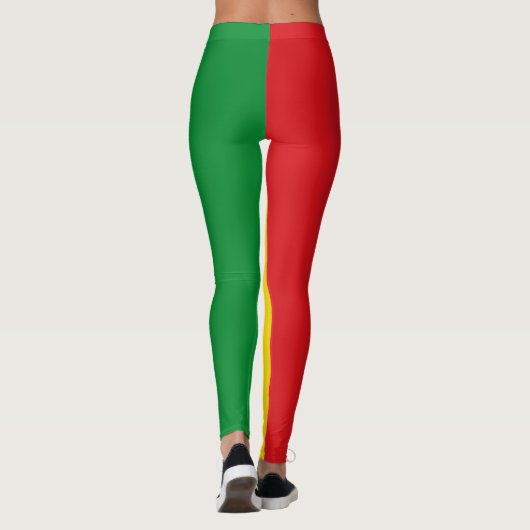 Rastafarian Flag Rasta Ethiopian Leggings (Achterkant)