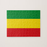 Rastafarian Flag Rasta Ethiopian Legpuzzel<br><div class="desc">Rode, groene en gele kleuren vertegenwoordigen de vlag van het Rastafarianisme, maar zijn ook een vlag van Ethiopië. Hier is een Rasta-cadeau van hoge kwaliteit en een geweldig design voor alle rastafariërs. Bezoek onze winkel om meer coole Rasta-cadeautjes en andere cadeauideeën van wereldvlaggen te vinden.</div>