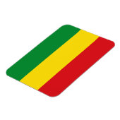 Rastafarian Flag Rasta Ethiopian Magneet (Linkerzijde)