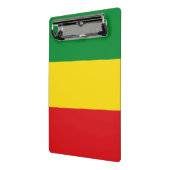 Rastafarian Flag Rasta Ethiopian Mini Klembord (Angled2)