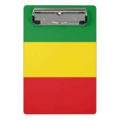 Rastafarian Flag Rasta Ethiopian Mini Klembord (Voorkant)